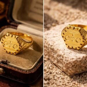 Home malabar gold ring for men 3 g gold ring for birthday, wedding, anniversary gift