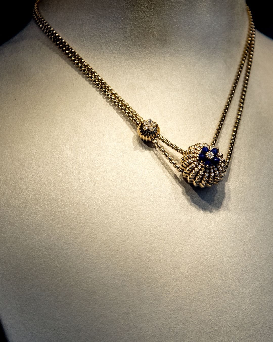 Home gold and navy simple jewelry sale promotion instagram post